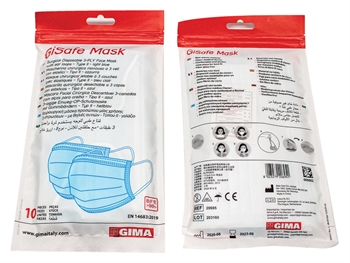 Einnota grímur 3 PLY (Type IIR) - light blue (box of 50)
