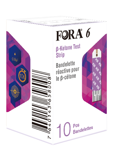 FORA 6 Ketónastrimlar (10 stk/box)