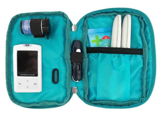 Insulated Diabetes Pouch - Turquoise