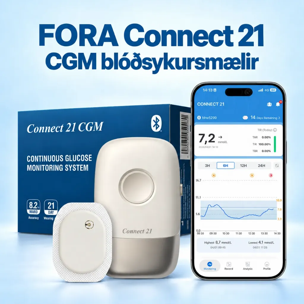 [FORA-CGM21] FORA Connect 21 CGM blóðsykursmælir