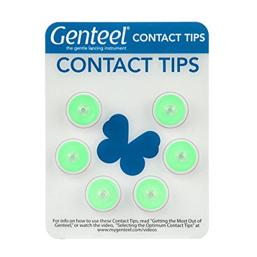 Genteel Contact Tips - Green (6 Pack)