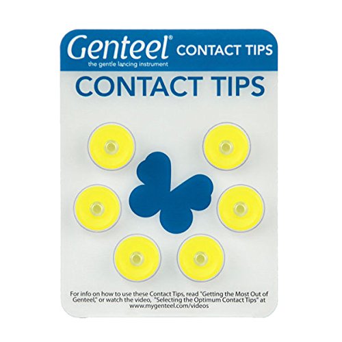Genteel Contact Tips - Yellow (6 Pack)