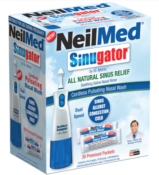 NeilMed SinuGator Pulsating Nasal Wash - 60 sac